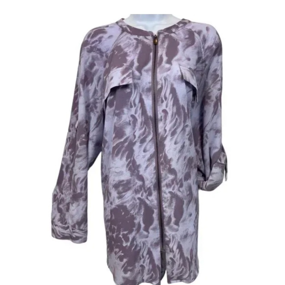 Women's Abstract Patterned Jacket - Picture 4 of 5